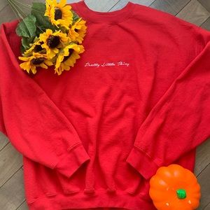 ✨ red pretty little thing sweater